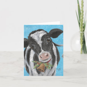 Cartão Dobrado da Sino de Vaca