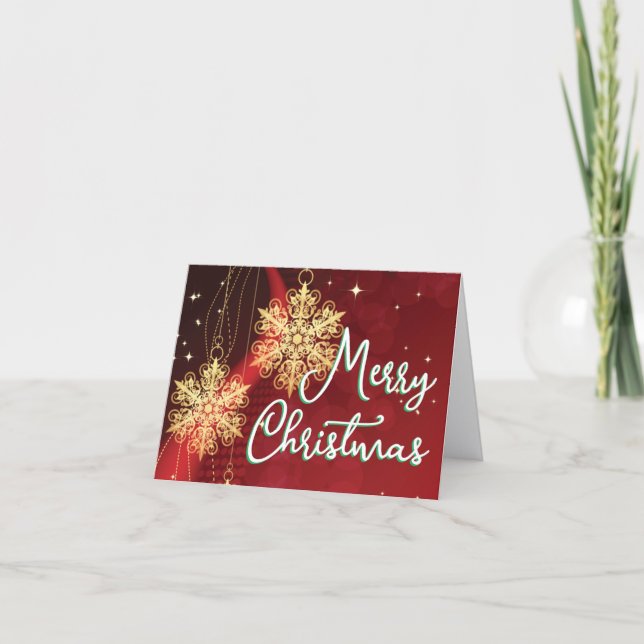 Cartão Dobrado de Feliz Natal (Frente)