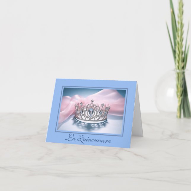 Cartão Dobrado de Quinceanera (Frente)