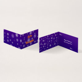 Cartão Dobrado de Teia de Aranha de Halloween
