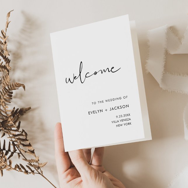 Cartão dobrado do programa de casamento STELLA (Criador carregado)