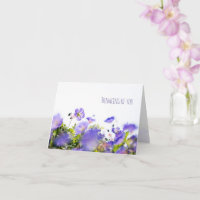 Cartão Dobrado Floral Pensando em Você