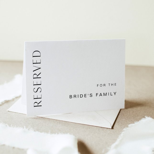 Cartão dobrado HARLOW Reservado 5x7 (Criador carregado)