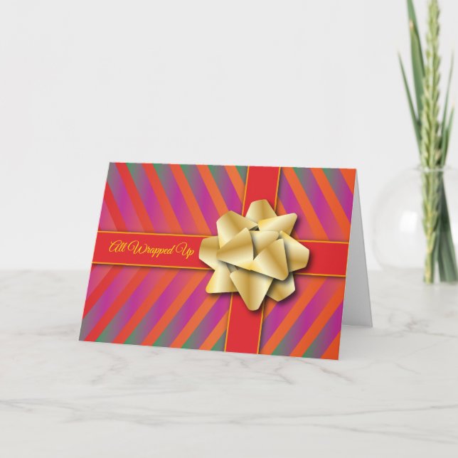 Cartão Dobrável de Festividades Maravilhoso (Frente)