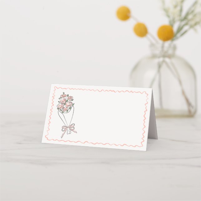 Cartão Dobrável de Florais Frescas do Mercado de F (Frente)