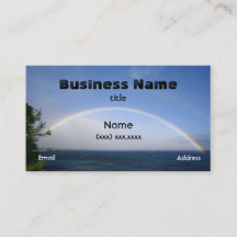 Cartão dobro do arco-íris de Maui