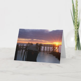 Cartão Docas rochosas do ponto