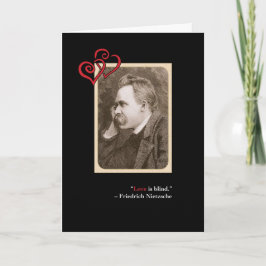 Cartão doce #1 do dia dos namorados de Nietzsche
