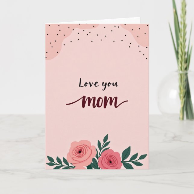 Cartão Doce Amor Você Mãe (Frente)