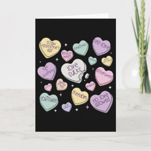 Cartão Doce Anti-valentine Retro Coração Vintage Amor Sug