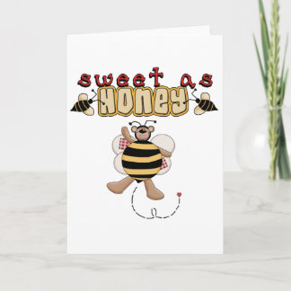 Cartão Doce da abelha como o camiseta e os presentes do