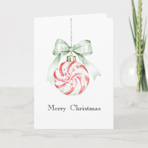 Cartão Doce de Hortelã Pimenta Natal Arco de Hortelã