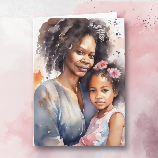 Cartão Doce Dia de as mães Feliz | Obrigado! (Criador carregado)