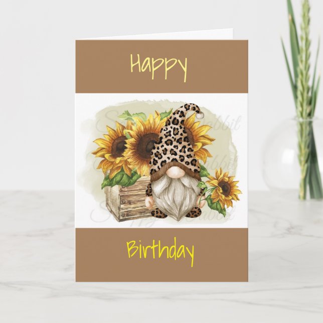 CARTÃO DOCE GOSTA DIZ "FELIZ ANIVERSÁRIO" DE "NOME" (Frente)