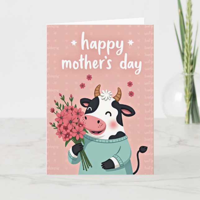 Cartão Doce Mãe Bovina (Frente)