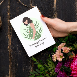Cartão Doce Mensagem Sentimental para Esperar a mãe
