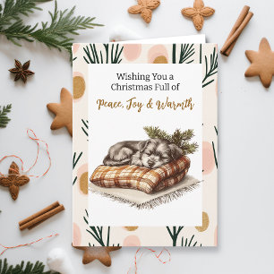 Cartão Doce Prateado Natal personalizado