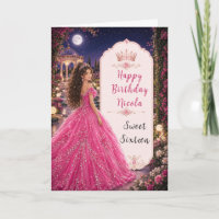 Doce Princesa Real de 16 anos Rosa