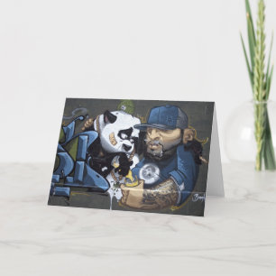 Cartão Doce Sad Panda Encontrou Um Amigo