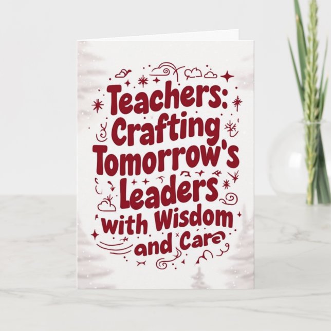 Cartão Docente Merry Xmas Card (Frente)