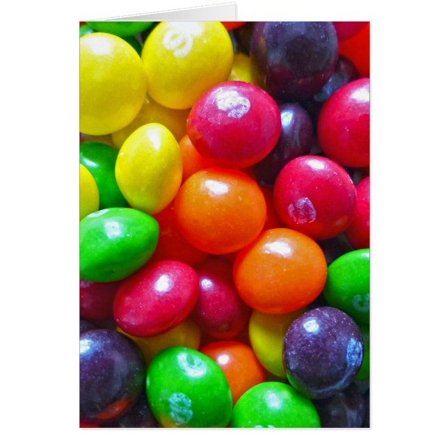 Cartão Doces Coloridos (Frente)