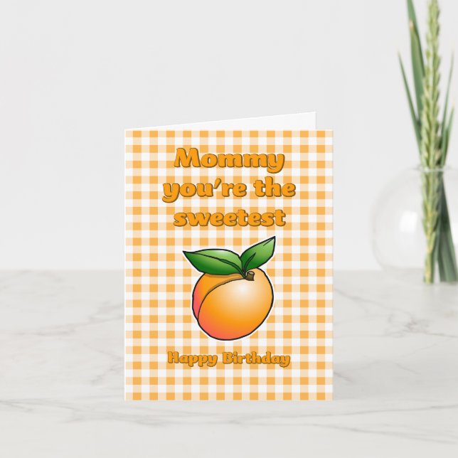 Cartão Docinho Apricot Birthday (Frente)