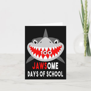 Cartão Docinho De 100 Dias De Ensino, Fato De Bonito