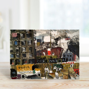 Cartão Docks de Nova York   Joaquín Torres-García