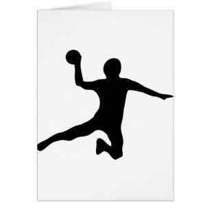 Cartão dodgeball do spieler do handball