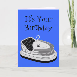 Cartão Dodgem Age Birthday Card (Blue)