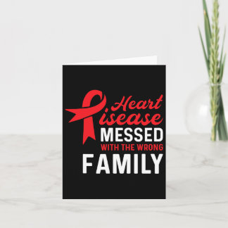 Cartão Doença cardíaca Família Errada - Consciência de Ch