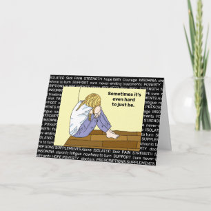 Cartão Doença Crônica, Sozinha, Isolamento, Sobrevive