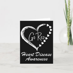 Cartão Doença do Coração Vermelho Vestimos Doença do Cora