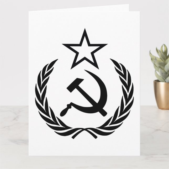 Cartão Doença e martelo, URSS, CCCP, comunismo (Planta pequena)
