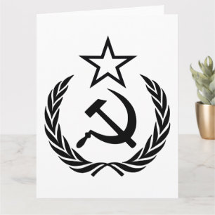 Cartão Doença e martelo, URSS, CCCP, comunismo