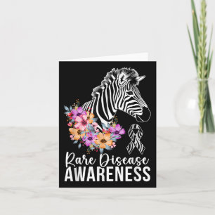 Cartão Doença Raras Sensibilização Zebra Guerreira da Doe