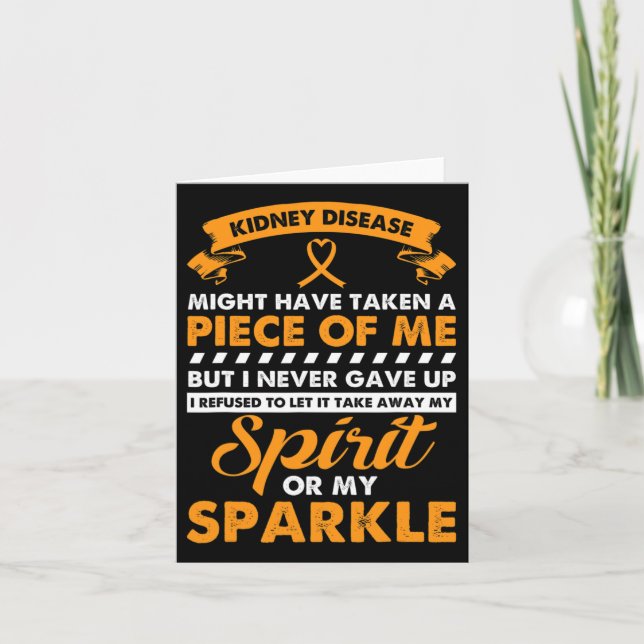 Cartão Doença Renal Presente - Nunca Desista Do Câncer de (Frente)