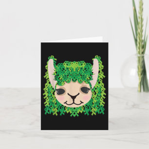 Cartão Doença renal Scoliose mental Saúde mental Llama Aw