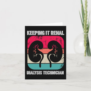 Cartão Doença Renal Técnico De Diálise Que Mantém A Rena
