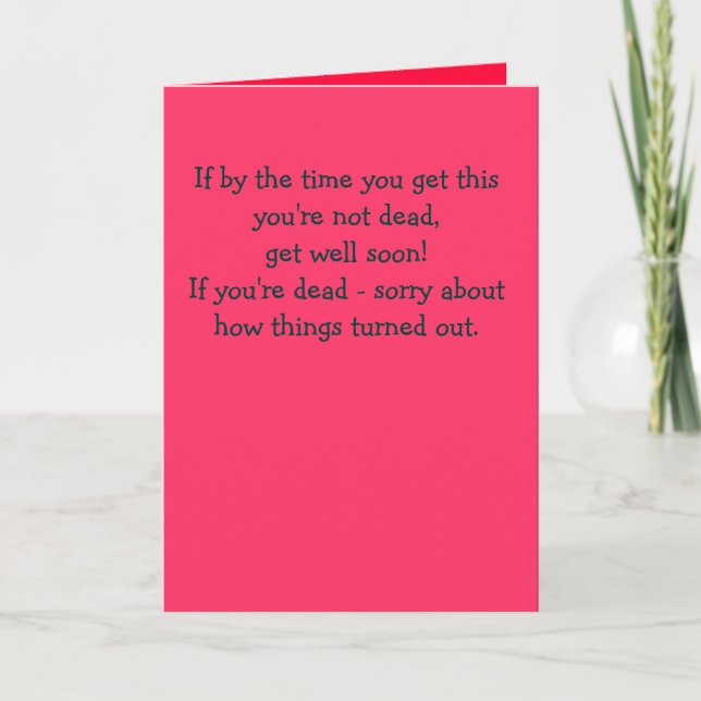 Cartão Doente ou Morto (Frente)