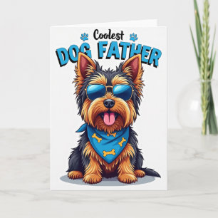 Cartão Dog Father Blue Shades
