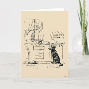 Cartão Dog Getting Older