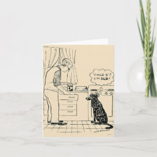 Cartão Dog Getting Older