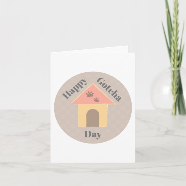 Cartão Dog gotcha day card (Frente)