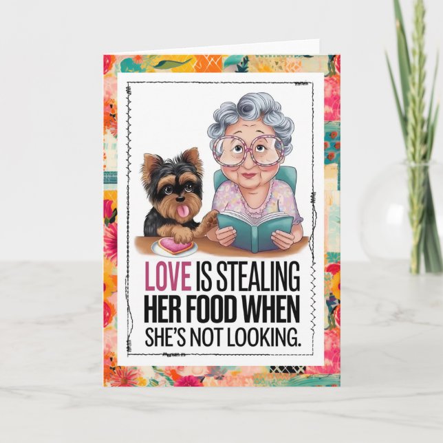 Cartão Dog Lovers Fur Baby Friendship Card (Frente)