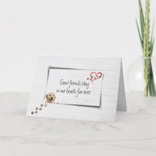 Cartão Dog Pet Loss Sympathon Wood