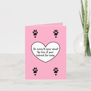 Cartão dog sympathy card by dalDesignNZ