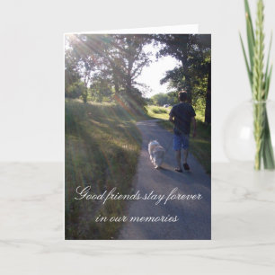 Cartão Dog Sympathy Rainbow Bridge Poem Card