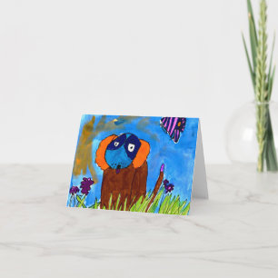 Cartão Dog • Tim Albe, Age 8  - card