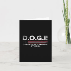 Cartão Doge D.o.g., Departamento de Eficiência do Governo